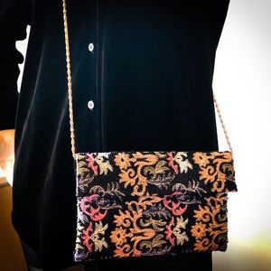 Delicately Beaded Vintage Franchi Crossbody/Clutch
